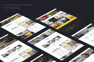 Construction & Building PSD Template