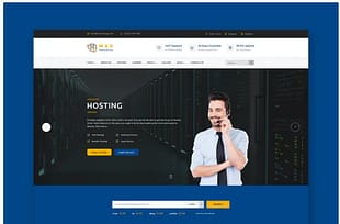 Hosting PSD Template