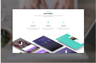 Metro App - Application PSD Template