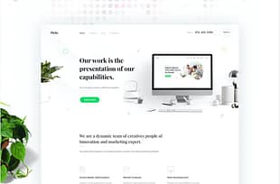 Piclo. Minimal Digital Agency PSD Template