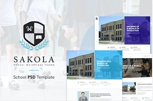 Sakola - School PSD Template