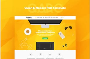 QARO - Clean & Modern PSD