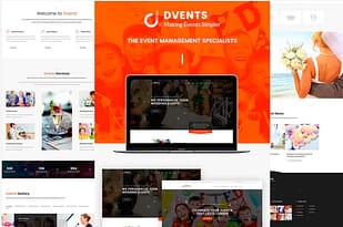 DVENTS - Events PSD Template