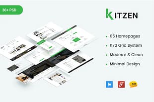 Kitzen - Modern Kitchen PSD