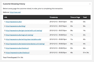 WooCommerce Customer History