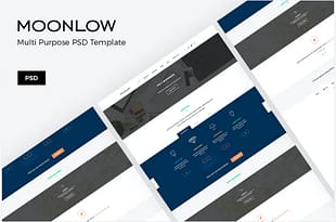 Moonlow - Business Website PSD Template