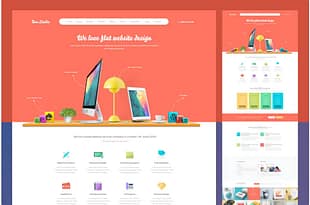 Flat Business PSD Template