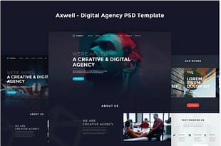 Axwell - Digital Agency PSD Template
