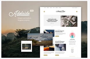 Adelaida Blogging PSD Template