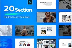 Digital Agency Website PSD Template