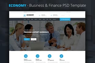 Economy - Finance & Business PSD Template