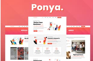 Ponya - Social Media Agency Template Kit