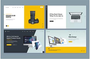 Set of Website Template Designs