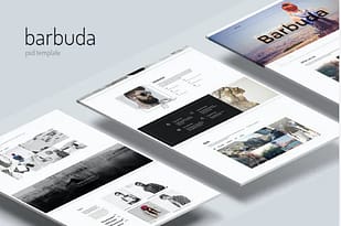 Barbuda - Multipurpose Personal Blog PSD Template