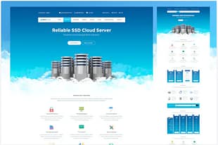 Cloud Hosting PSD Template