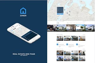 Zoner - One page PSD