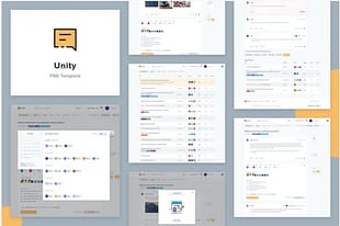 Unity Forum PSD Template