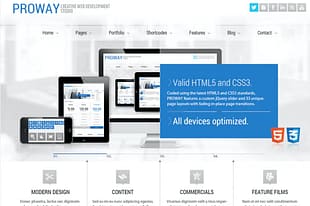 Proway PSD Template
