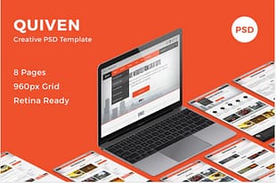 Quiven - Creative PSD Template
