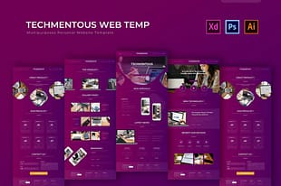 Techmentous - PSD Web Template