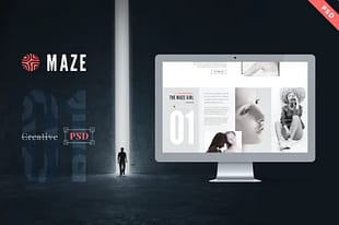 Maze - Creative Agency PSD