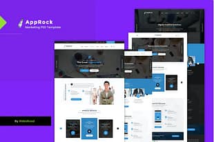 AppRock - Clean Business PSD
