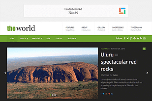Theme Junkie TheWorld WordPress Theme
