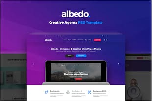 Albedo - Creative Agency PSD Template