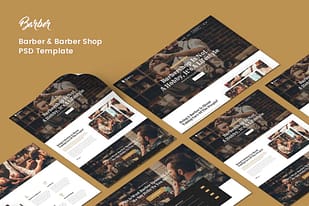 Barber PSD Template