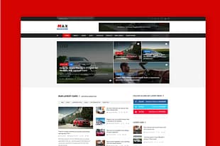 Car Magazine PSD Template