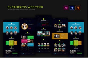 Encantress - PSD Web Template