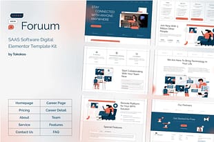 Foruum - SaaS & App Elementor Template Kit