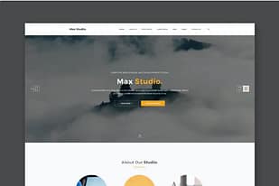 Max Studio - Portfolio PSD Template