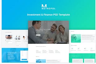 Metropol - Investment & Finance PSD Template