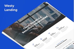 Westy Demo Landing PSD Template
