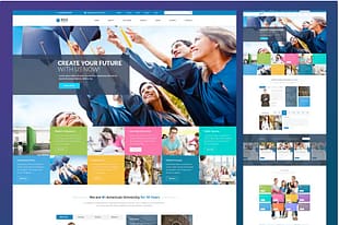 University Education PSD Template