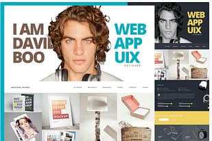 Resume CV Site Design - PSD