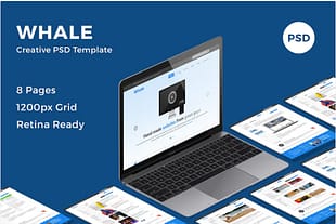 Whale - Creative PSD Template