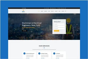 Electric Website PSD Template