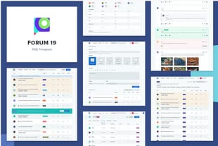 Forum19 - Forum Website Psd