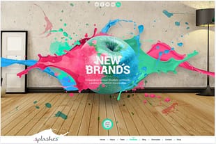 Splashes PSD Template