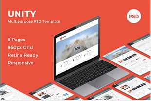 Unity - Multipurpose PSD Template