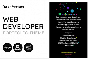 Web Portfolio - Minimalistic Web