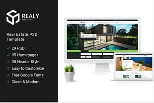 Realy - Real Estate PSD Template