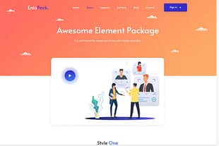 EntoPack is a Creative Element PSD Template