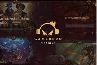 GAMERPRO - Fantastic Blog PSD Template