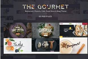 Gourmet - Food & Restaurant PSD Template