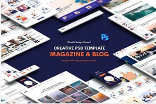 Kaldi - Creative Magazine & Blog PSD Template