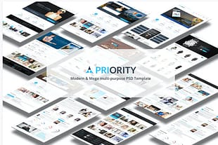 Priority - Multi-Purpose PSD Template