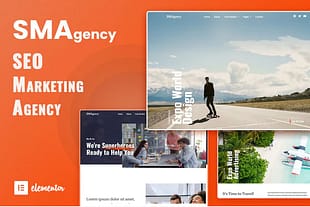 SMAgency - SEO Marketing Agency Elementor Template Kit